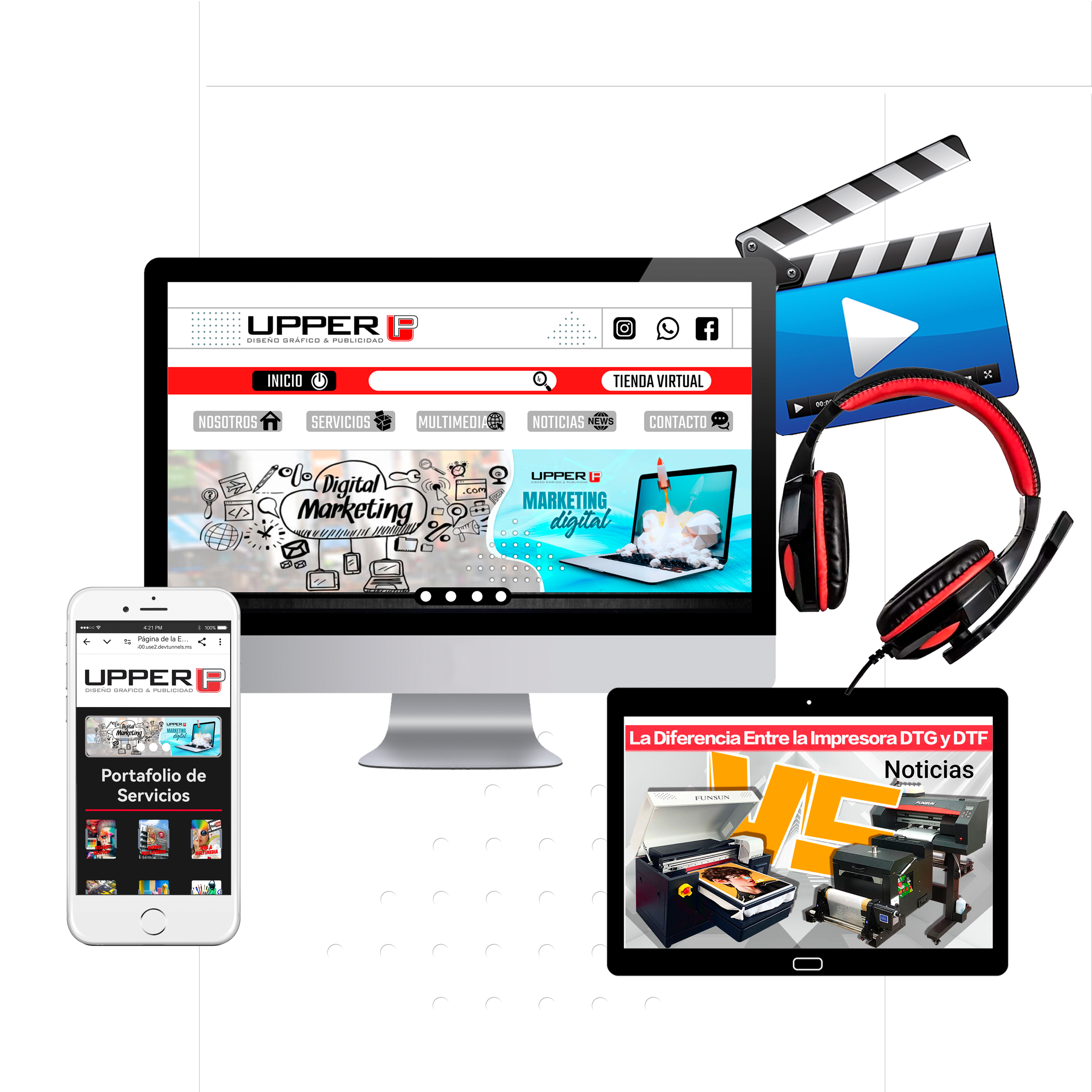 Imagen Multimedia y web responsive